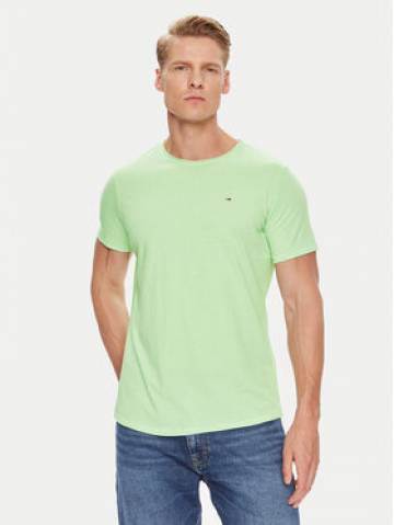 Tommy Jeans Футболка Jaspe DM0DM09586 Зелений Slim Fit Tommy Jeans Футболка Jaspe DM0DM09586 Зелений Slim Fit