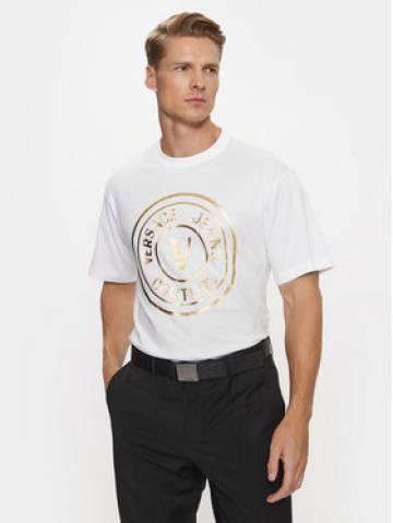 Versace Jeans Couture Футболка 75GAHT05 Білий Regular Fit Versace Jeans Couture Футболка 75GAHT05 Білий Regular Fit