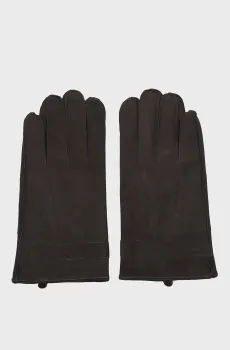 Мужские черные нубуковые перчатки FLAG Черный L-XL Tommy Hilfiger AM0AM13600