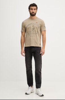 Хлопковая футболка Aeronautica Militare