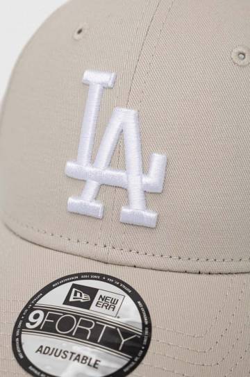 Хлопковая кепка New Era цвет бежевый узор LOS ANGELES DODGERS Хлопковая кепка New Era цвет бежевый узор LOS ANGELES DODGERS