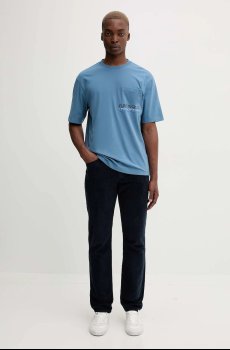 Хлопковая футболка Hugo Blue Nogoste