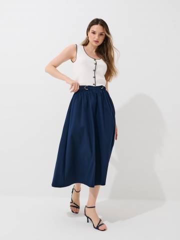 Mohito - Мідіспідниця - сталевий синій - 42