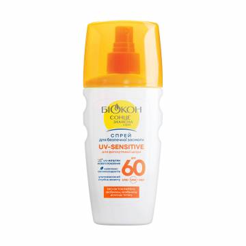 Спрей для безопасного загара Біокон UV-Sensitive SPF 60, 160 мл Спрей для безопасного загара Біокон UV-Sensitive SPF 60, 160 мл