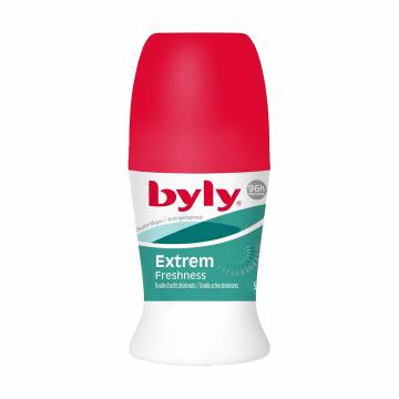 Шариковый антиперспирант Byly Extrem Freshness 96h с двойными активными микрочастицами, 50 мл Шариковый антиперспирант Byly Extrem Freshness 96h с двойными активными микрочастицами, 50 мл