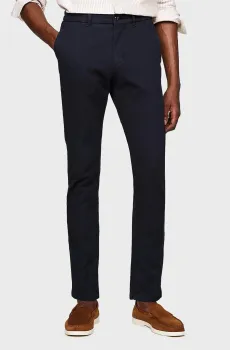 Мужские темно-синие чиносы CHINO BLEECKER STRUCTURE GMD Синий 38-32 Tommy Hilfiger MW0MW35636