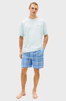 Мужская пижама (футболка, шорты) WOVEN SHORT PRINT Разноцветный L Tommy Hilfiger UM0UM03807