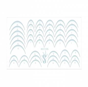 Наклейки для дизайна ногтей StickersSpace Sliders Color (0106)