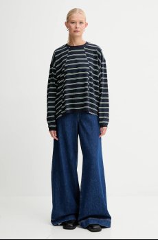 Хлопковая футболка G-Star A line stripe oversized