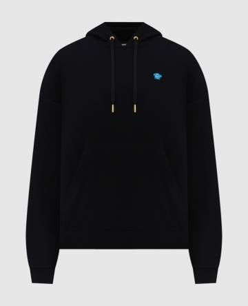 Черные худи с нашивкой эмблемы
