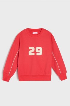 Кофта з круглим вирізом - червоний