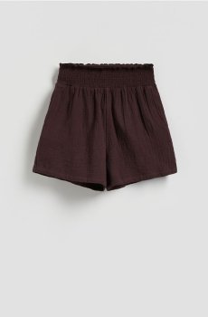 Reserved - Муслінові шорти - темно коричневий - 512IY-89X