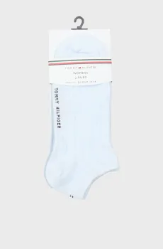 Женские голубые носки (2 пары) SNEAKER STRUCTURE Голубой 35-38 Tommy Hilfiger 701232976