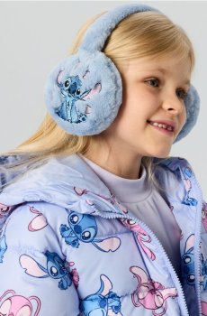 Навушники з штучного хутра Stitch - блакитний