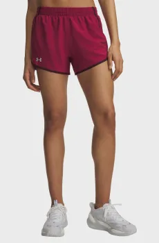 Женские малиновые шорты UA Fly By 3 Shorts Малиновый XS Under Armour 1382438-622