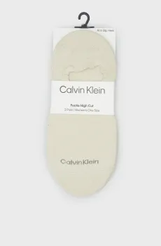 Женские бежевые следы (2 пары) Бежевый ONESIZE Calvin Klein 701218787