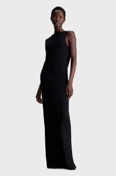Женское черное платье ELEVATED COWL BACK MAXI Черный S Calvin Klein K20K206543