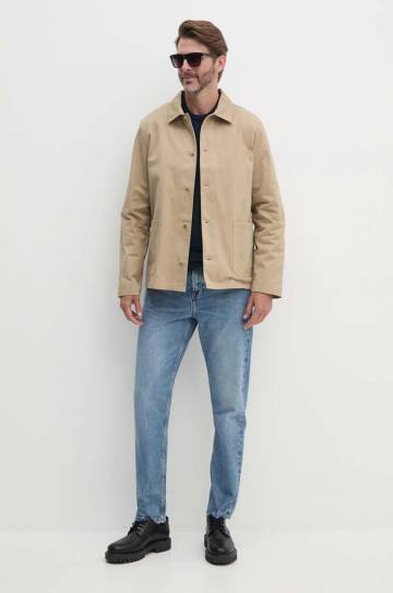 Шерстяной свитер Barbour мужской цвет синий тёплый Шерстяной свитер Barbour мужской цвет синий тёплый