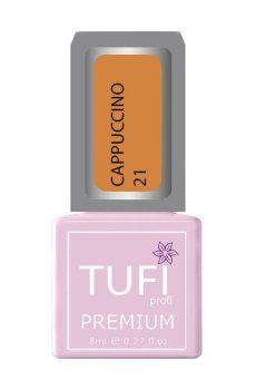 Уценка! Гель-лак для ногтей Tufi Profi Premium Cappuccino 21 Абрикосовая иллюзия, 8 мл