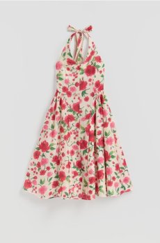 Reserved - Сукня міді з ліоцелем - різнобарвний - 266KK-MLC