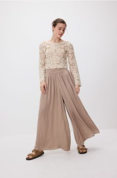 Reserved - Штани-палаццо - бежевий - 1044P-08X