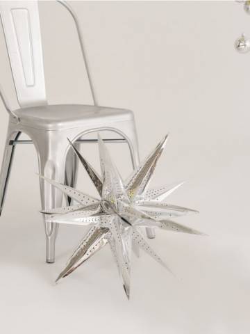 Різдвяна прикраса - срібний