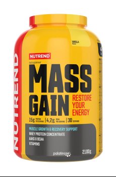 Гейнер Nutrend Mass Gain Ваниль, в порошке, 2.1 кг