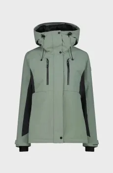 Женская мятная лыжная куртка FIX HOOD Ментоловый 42 CMP 34W3926-E621