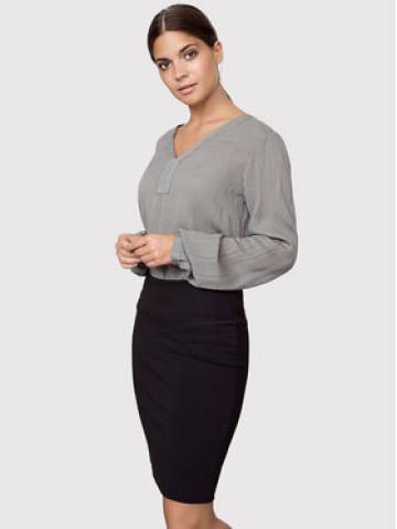 Kaffe Спідниця-олівець Penny 501040 Чорний Slim Fit Kaffe Спідниця-олівець Penny 501040 Чорний Slim Fit