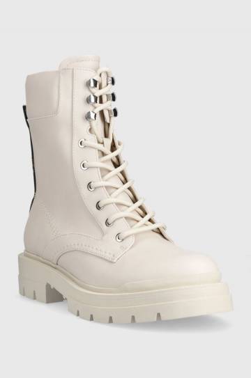 Полусапоги Guess FL7OTT ELE10 женские цвет бежевый на платформе OBETTER Полусапоги Guess FL7OTT ELE10 женские цвет бежевый на платформе OBETTER
