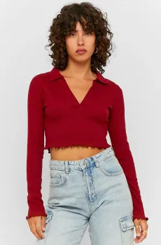 Женский красный топ Красный M Tally Weijl STSCOPOLULI