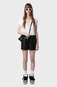 Женское белое поло Tuni Белый S ZADIG&VOLTAIRE JWTN00447_BLANCFW25