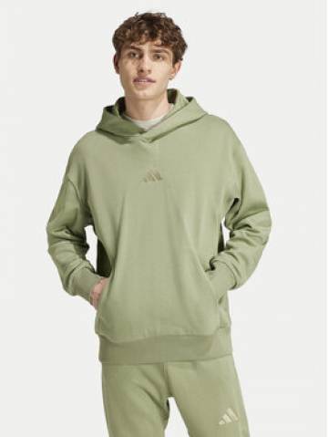 adidas Світшот ALL SZN French Terry IY4156 Зелений Loose Fit adidas Світшот ALL SZN French Terry IY4156 Зелений Loose Fit