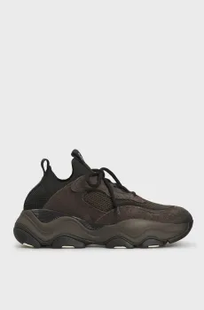 Мужские темно-коричневые кроссовки ATLAS KNIT TRAINER Коричневый 43 Michael Kors 42F4ATFS6D