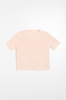 Кофта з декоративними ґудзиками - пастельний рожевий