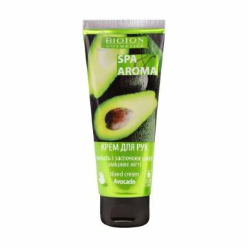 Успокаивающий крем для рук Bioton Cosmetics Spa & Aroma Hand Cream с маслом авокадо, 75 мл Успокаивающий крем для рук Bioton Cosmetics Spa & Aroma Hand Cream с маслом авокадо, 75 мл