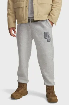Мужские серые спортивные брюки UA Icon Flc Graphic Jgr Серый XL Under Armour 6003934-011
