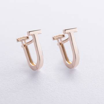Серьги "Tina" в желтом золоте с08795 Серьги "Tina" в желтом золоте с08795