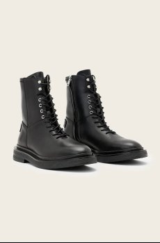 Кожаные полусапоги AllSaints Escher Lace Up Boot