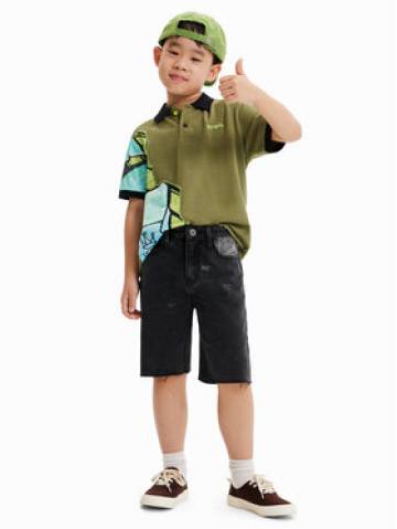 Desigual Джинсові шорти 23SBDD01 Чорний Regular Fit Desigual Джинсові шорти 23SBDD01 Чорний Regular Fit