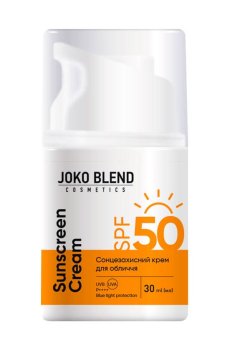 Солнцезащитный крем для лица Joko Blend Sunscreen Cream SPF 50, 30 мл