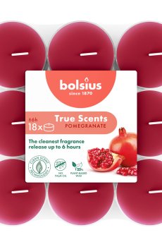 Набор чайных свечей Bolsius True Scents Pomegranate, 18 шт
