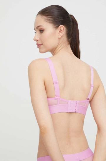 Бюстгальтер Dkny цвет розовый прозрачный однотонный DK4939 Бюстгальтер Dkny цвет розовый прозрачный однотонный DK4939