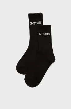 Мужские черные носки (2 пары) Sport sock 2-pack Черный 43-46 G-Star RAW D24884,D644