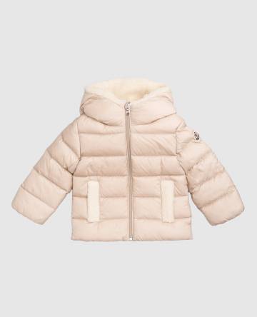 Детский бежевый пуховик Borgan