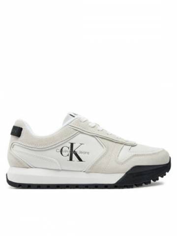 Calvin Klein Jeans Снікерcи Toothy Runner Irregular Lines YM0YM00624 Білий Calvin Klein Jeans Снікерcи Toothy Runner Irregular Lines YM0YM00624 Білий