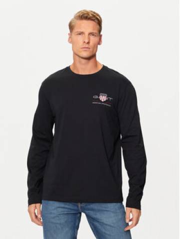 Gant Longsleeve Archive Shield 2004058 Чорний Regular Fit Gant Longsleeve Archive Shield 2004058 Чорний Regular Fit