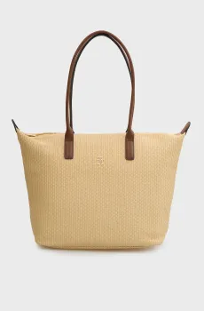 Женская бежевая сумка POPETTE Бежевый ONESIZE Tommy Hilfiger AW0AW18528