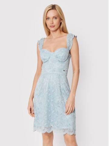 Guess Коктейльна сукня W2YK70 KAQN0 Блакитний Slim Fit Guess Коктейльна сукня W2YK70 KAQN0 Блакитний Slim Fit