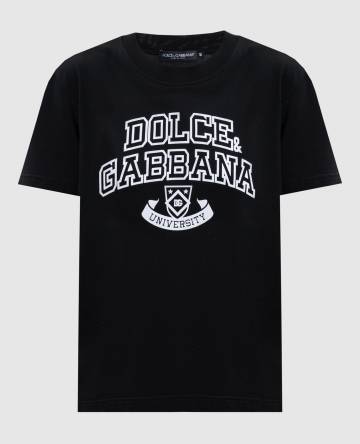 Черная футболка с контрастным логотипом